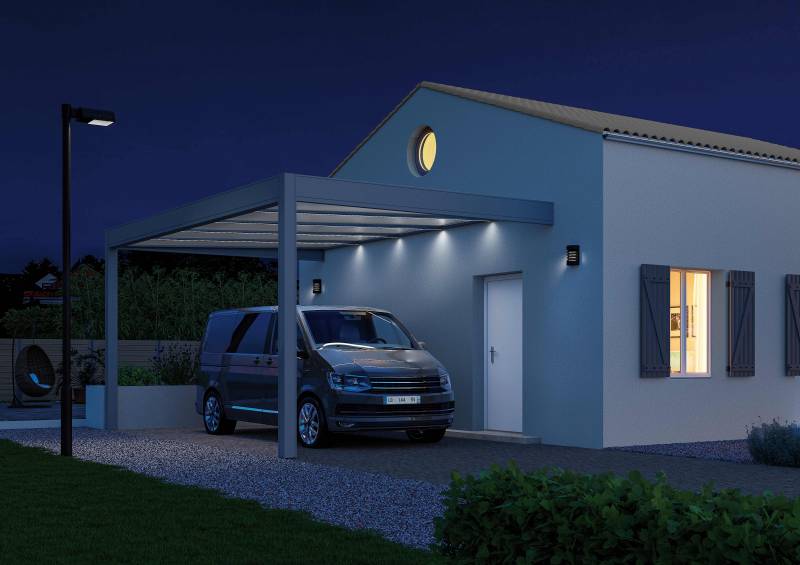 Carport adossé à la maison pour protéger son véhicule à Talence proche de Bordeaux 