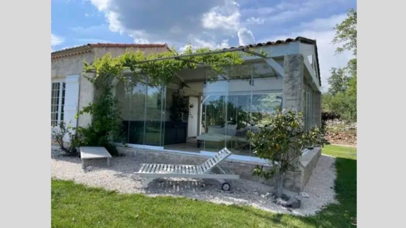 Fermeture d'une terrasse couverte